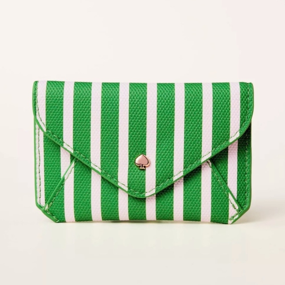 Kate spade new york x Target  - Stripe Envelope Card Case - Green/White